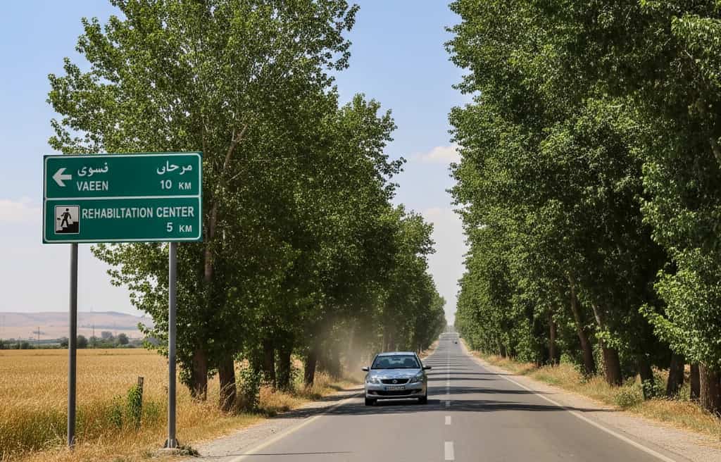 فاصله کمپ ترک اعتیاد سفیر رهایی تا وایین 